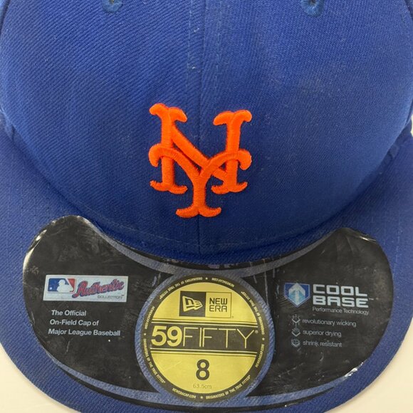 New York Mets New Era 59Fifty‎ On Field Cool Base Fitted 8 Hat Cap Blue Soto - Picture 6 of 11